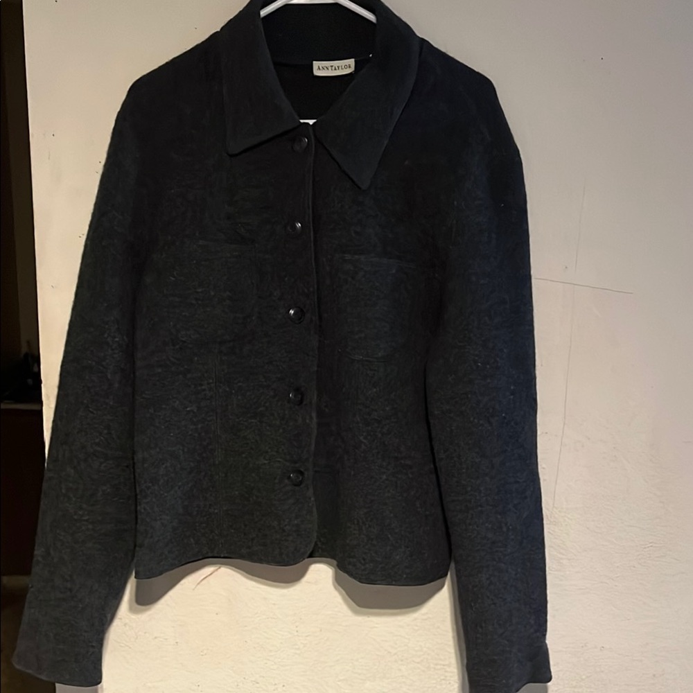 Ann Taylor Black Blazer Classic Tailored Suit Jacket